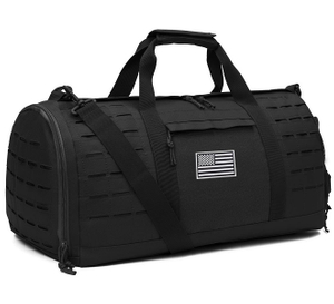 Bolsa de lona táctica militar de 40L para deporte de hombre con compartimento para zapatos #B035