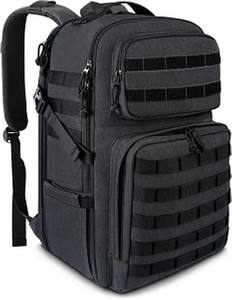 Mochila para portátil de 17 pulgadas, mochilas de viaje grandes para gimnasio, trabajo, camping, senderismo, negro #B5125