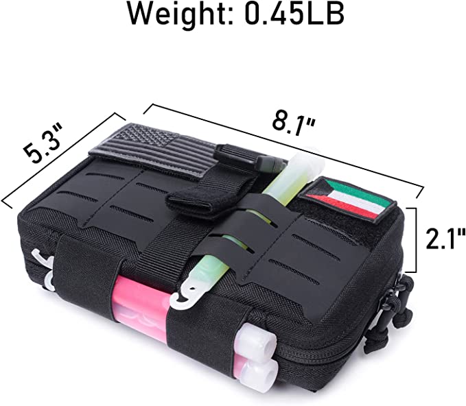 Bolsa multiusos táctica EMT Molle cortada con láser #P4561